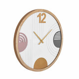 Geometric Arch MDF Wall Clock- Multicolor