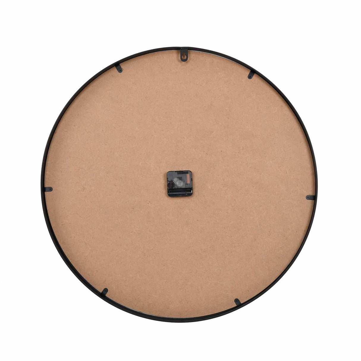 Canvas Monstera Metal Wall Clock- Grey