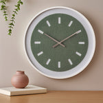 Tufted Grass MDF Wall Clock- Green