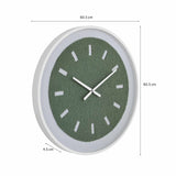 Tufted Grass MDF Wall Clock- Green