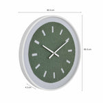 Tufted Grass MDF Wall Clock- Green