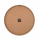 Tufted Numeric MDF Wall Clock- Brown