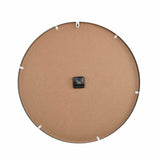 Canvas Leaves Metal Wall Clock- White and Grey