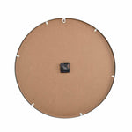 Canvas Leaves Metal Wall Clock- White and Grey