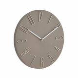 3D Numeric Plastic Modern Wall Clock- Grey