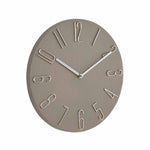 3D Numeric Plastic Modern Wall Clock- Grey