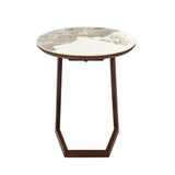 Loop Side Table- Walnut Brown