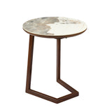 Loop Side Table- Walnut Brown