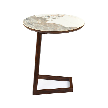 Loop Side Table- Walnut Brown