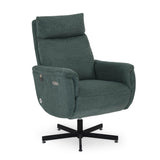 Regno 1 Seater 360-Degree Swivel Electric Recliner - Green