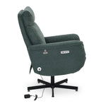 Regno 1 Seater 360-Degree Swivel Electric Recliner - Green