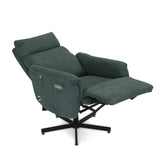 Regno 1 Seater 360-Degree Swivel Electric Recliner - Green