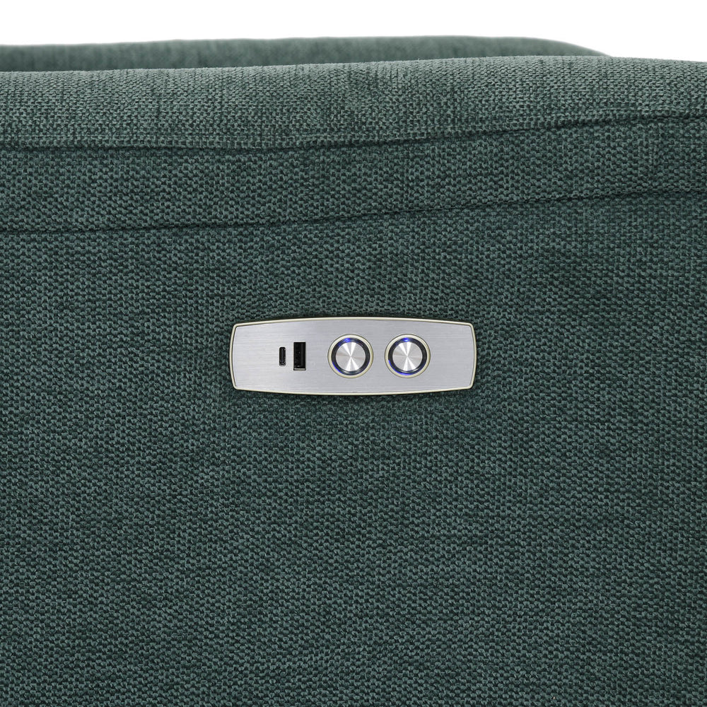 Regno 1 Seater 360-Degree Swivel Electric Recliner - Green