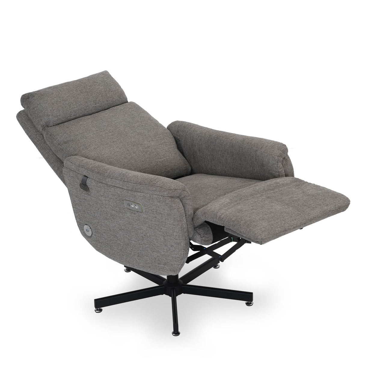 Regno 1 Seater 360-Degree Swivel Electric Recliner - Khaki