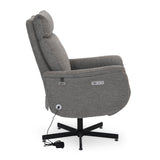 Regno 1 Seater 360-Degree Swivel Electric Recliner - Khaki