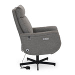 Regno 1 Seater 360-Degree Swivel Electric Recliner - Khaki