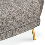 Giorgio Arm Chair Textured Fabric- Brown