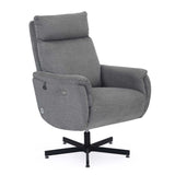 Regno 1 Seater 360-Degree Swivel Electric Recliner - Grey