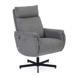 Regno 1 Seater 360-Degree Swivel Electric Recliner - Grey