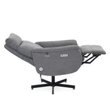Regno 1 Seater 360-Degree Swivel Electric Recliner - Grey