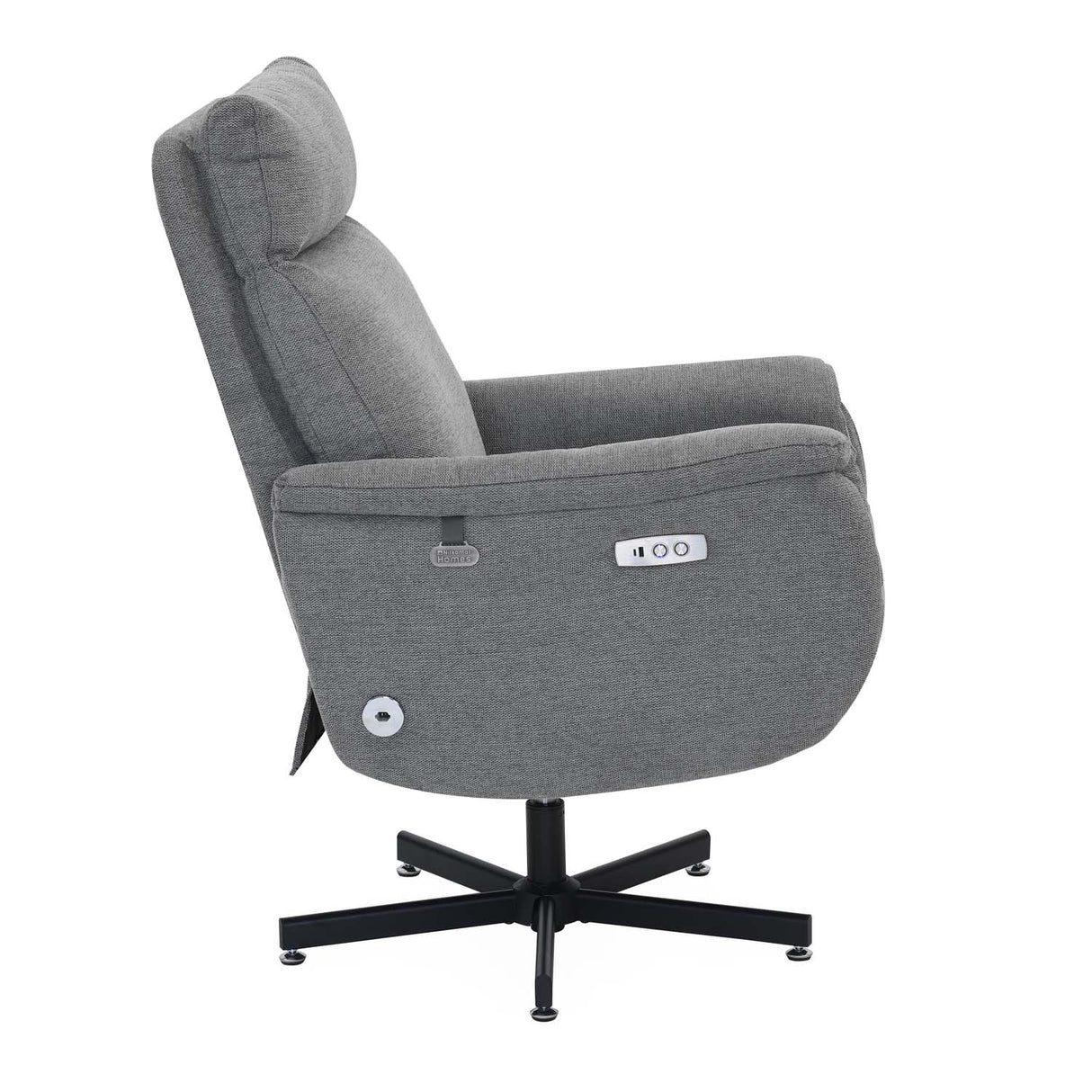 Regno 1 Seater 360-Degree Swivel Electric Recliner - Grey