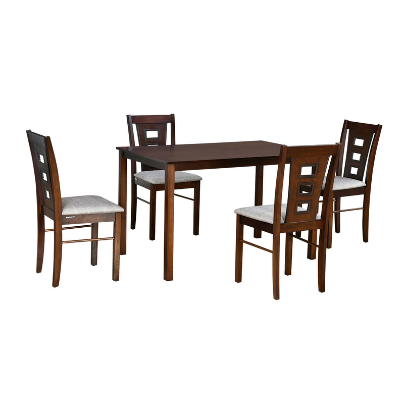 Bella 4 Seater Dining Set (Antique Cherry)