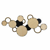 Rattan Circes Wall Décor- Black and Brown