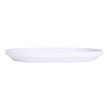 Oval Shaped Melamine Floral Serving Tray with Handle Medium- Blue