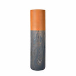 Dual Tone Wooden Floor Vase Marble Finish- Grey and Brown