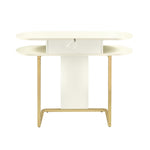 Nix Console Table (Ivory White)
