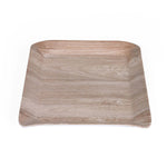 Square Shaped Melamine Serving Tray Large- Beige
