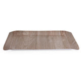 Square Shaped Melamine Serving Tray Large- Beige