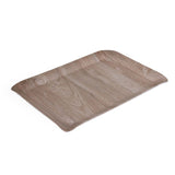 Square Shaped Melamine Serving Tray Large- Beige