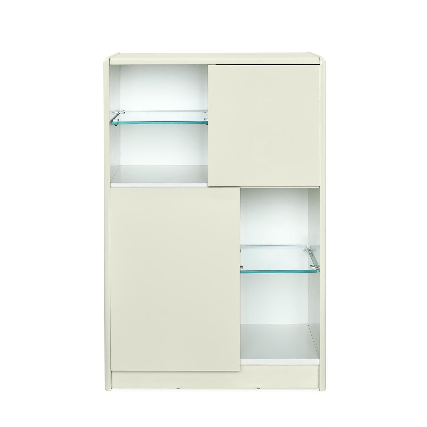Nix Multipurpose Small Storage Cabinet (Ivory White)
