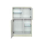 Nix Multipurpose Small Storage Cabinet (Ivory White)