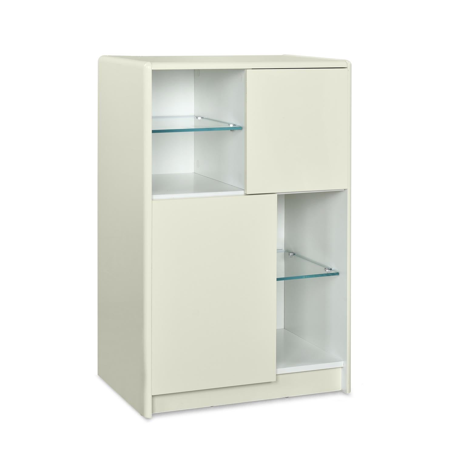 Nix Multipurpose Small Storage Cabinet (Ivory White)