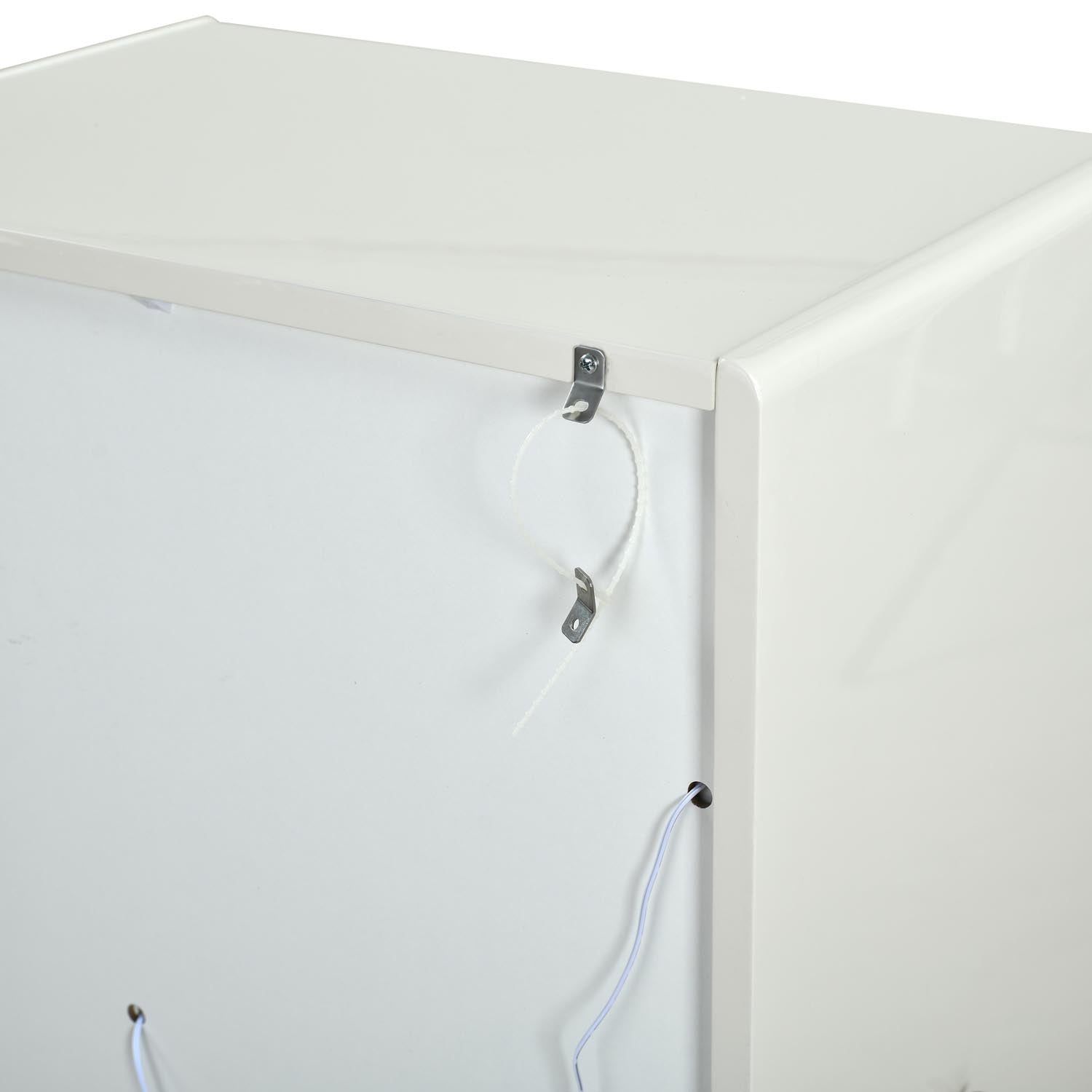 Nix Multipurpose Small Storage Cabinet (Ivory White)