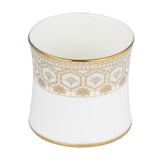 Golden Design Porcelain Coffee Mug- White and Gold