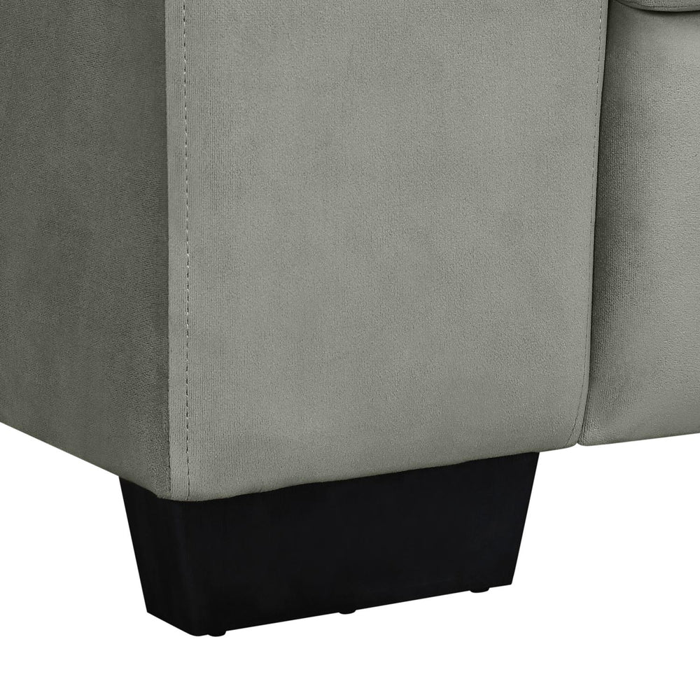 Shirley 3 Seater Fabric Sofa- Grey