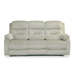 Rosia 3 Seater Manual Recliner Sofa (Light Brown)