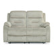 Rosia 2 Seater Manual Recliner Sofa (Light Brown)