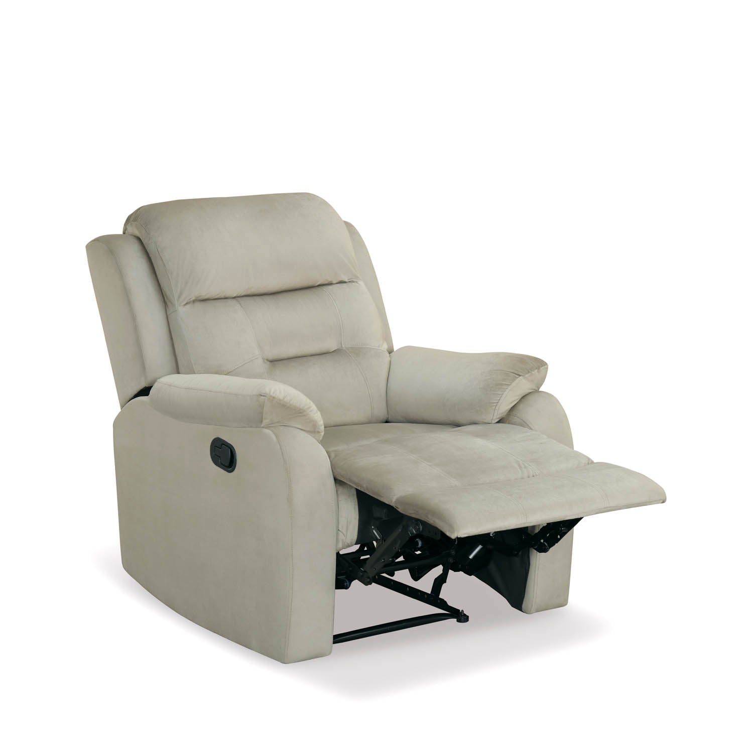 Rosia 1 Seater Manual Recliner Sofa (Light Brown)