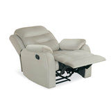 Rosia 1 Seater Manual Recliner Sofa (Light Brown)