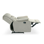 Rosia 1 Seater Manual Recliner Sofa (Light Brown)