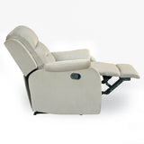Rosia 1 Seater Manual Recliner Sofa (Light Brown)