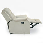 Rosia 1 Seater Manual Recliner Sofa (Light Brown)
