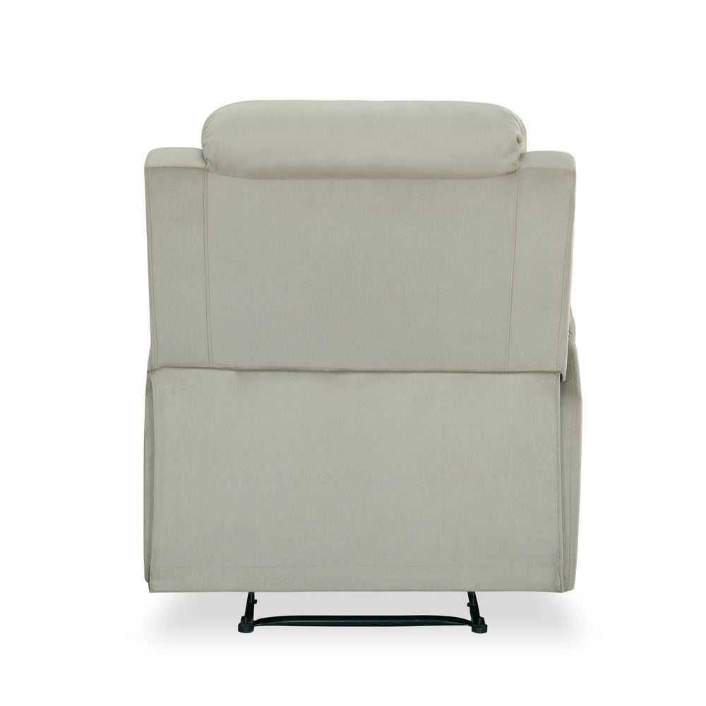 Rosia 1 Seater Manual Recliner Sofa- Light Brown