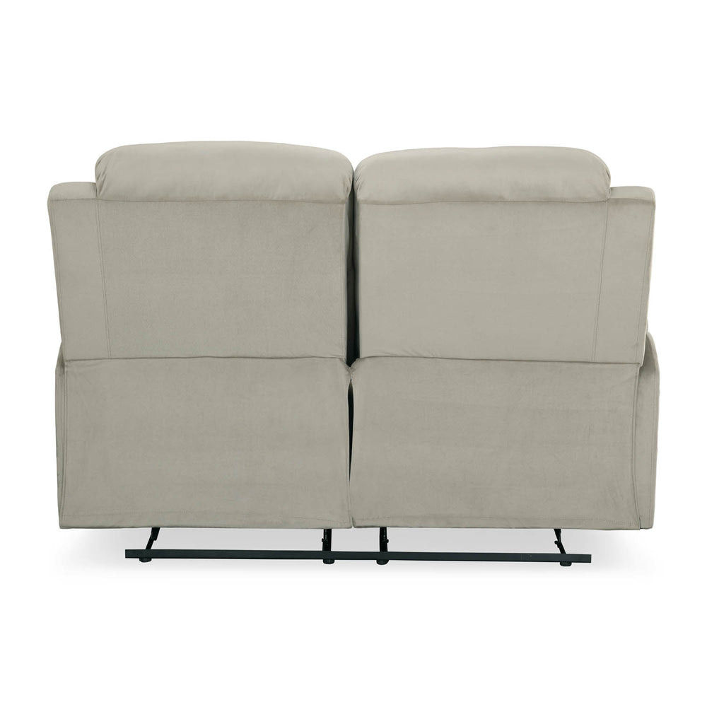 Rosia 2 Seater Manual Recliner Sofa (Light Brown)