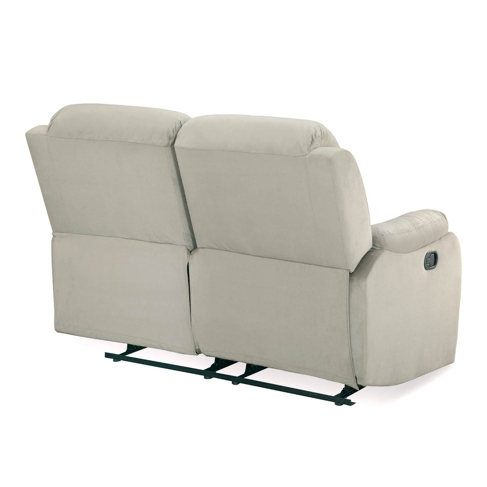 Rosia 2 Seater Manual Recliner Sofa (Light Brown)