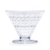 Elegant Dotted Pattern 120 ml Ice Cream Bowl Set of 6- Transparent